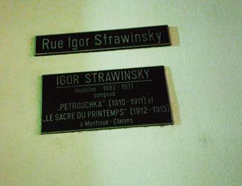 В Монтрё есть концертный зал и улица Игоря Стравинского