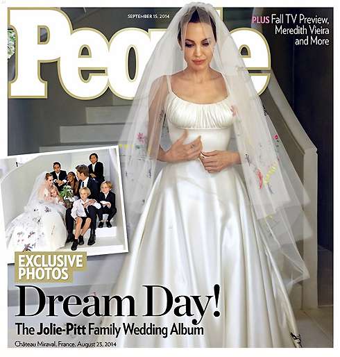 Джоли и Питт поженились 23 августа 2014 года