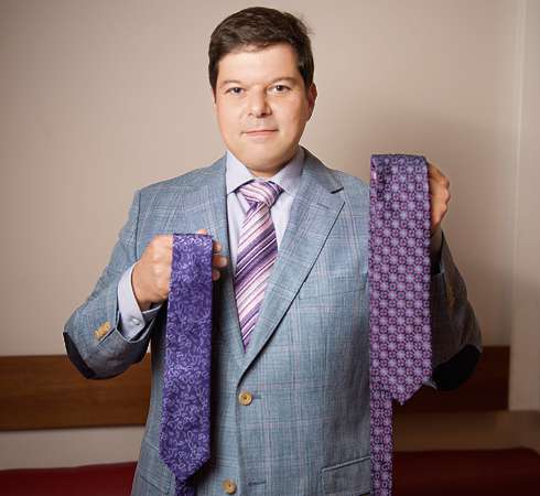 Сергей Бабаев коллекционирует галстуки