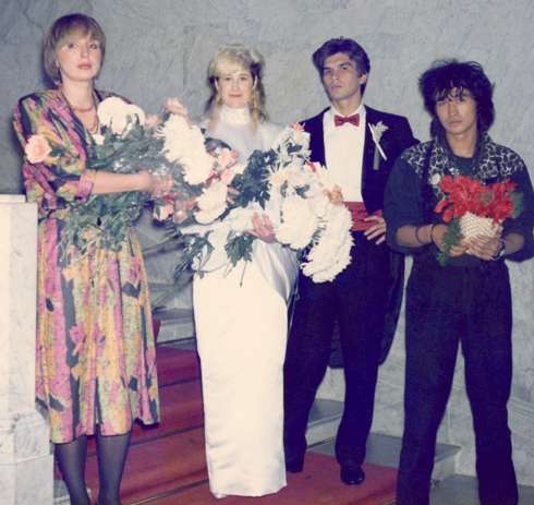 Свадьба Каспаряна и Стигрей. Марианна и Виктор Цой, 1987 год