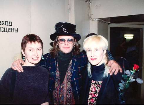 Гребенщиков с женой Ириной и Стингрей