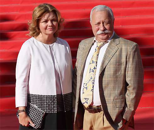 Леонид Якубович с женой