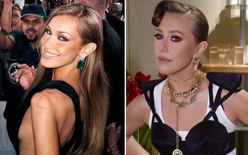 Ксения Собчак оценила смелое фото Беллы Хадид: «Рискнете повторить?»