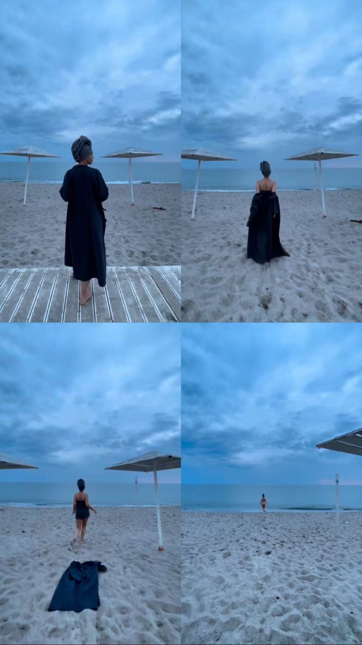 Голая жена на пляже домашние (60 фото)