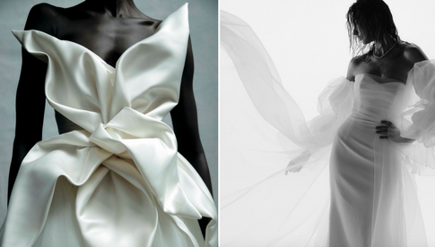 Минимализм, цветы, графика и кружево: тренды свадебной моды 2024