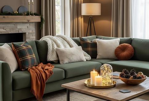 Зимний декор без новогодних клише: свечи, пледы и натуральные материалы