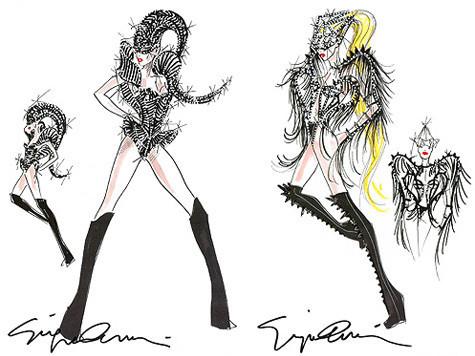 Леди Гага будет выступать в концертных платьях Джорджио Армани