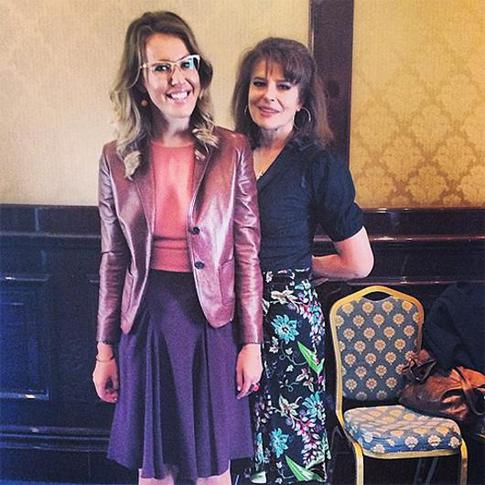 Собчак накормила Фанни Ардан