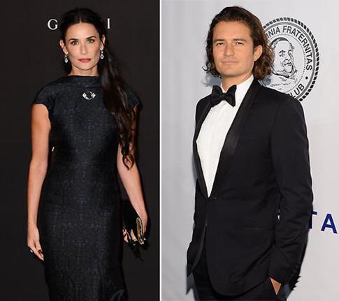 У Деми Мур и Орландо Блума роман?