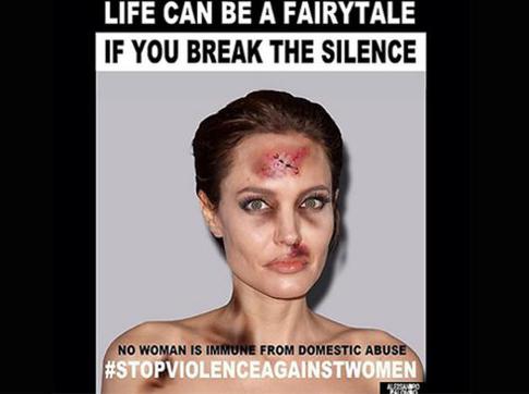 Анджелину Джоли избили?