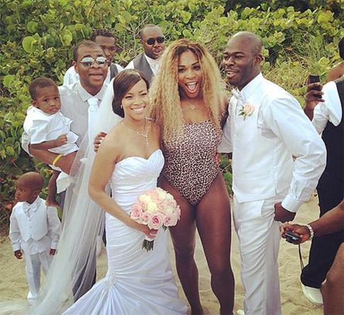 Серена Уильямс стала незваной гостьей на свадьбе