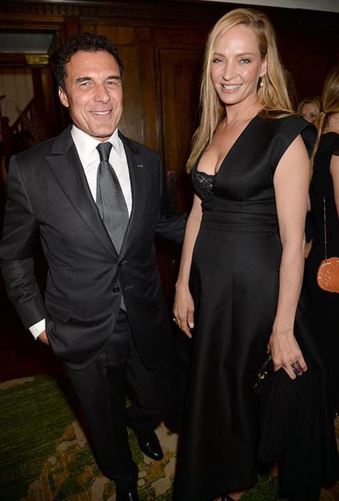 Тайна округлившегося живота Умы Турман раскрыта